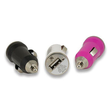 Fuse - Car Charger 1 Port 1AMP Black - White - Pink - Assorted