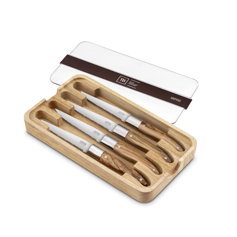 Laguiole - Expression Steak Knives - Olive Wood - Set of 4
