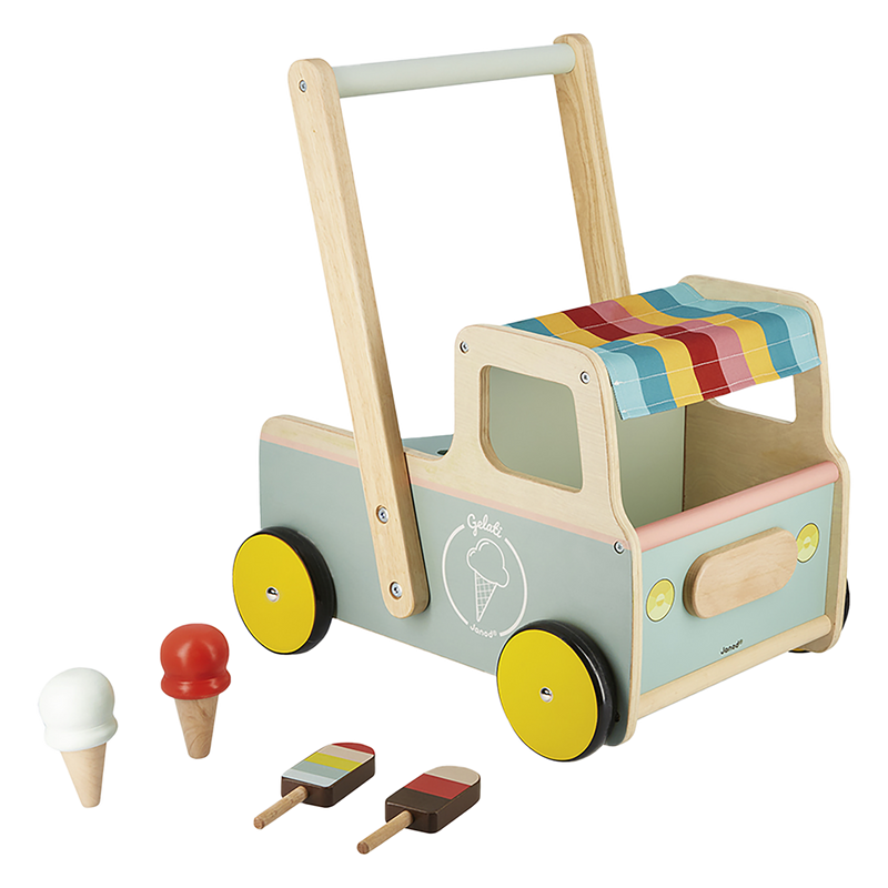 ICE CREAM CART PUSH-ALONG TROLLEY