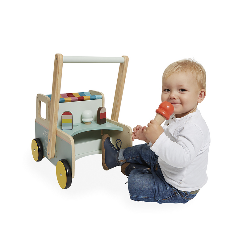 ICE CREAM CART PUSH-ALONG TROLLEY