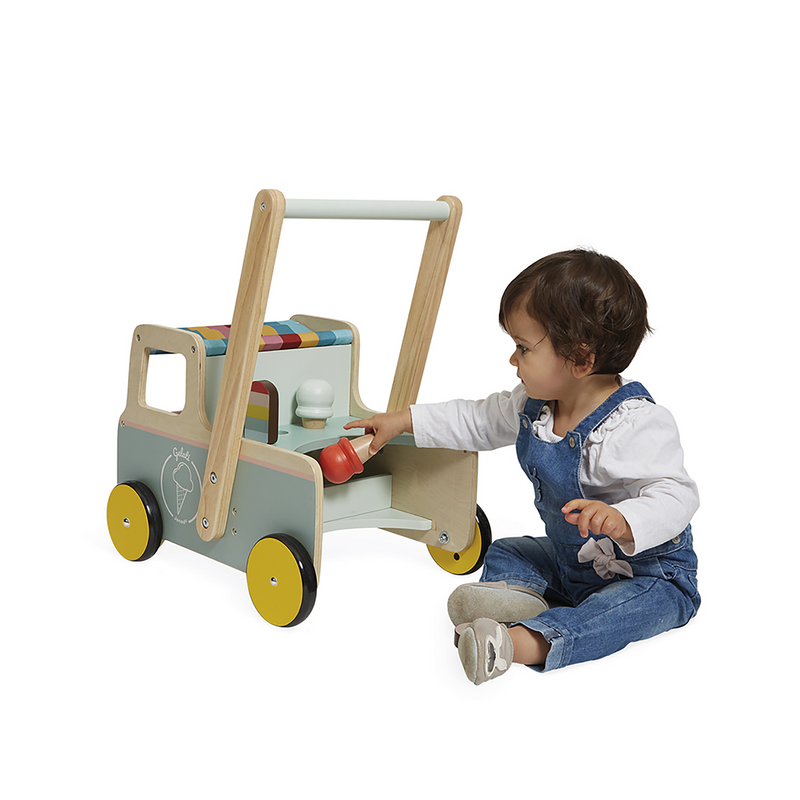 ICE CREAM CART PUSH-ALONG TROLLEY