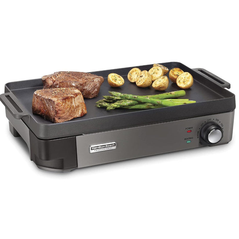 Hamilton Beach Professional 38560 Cast Iron Grill & Griddle — Refurbished