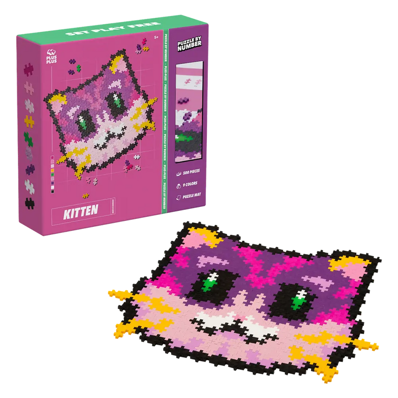 PUZZLE BY NUMBER - KITTEN - 500pcs