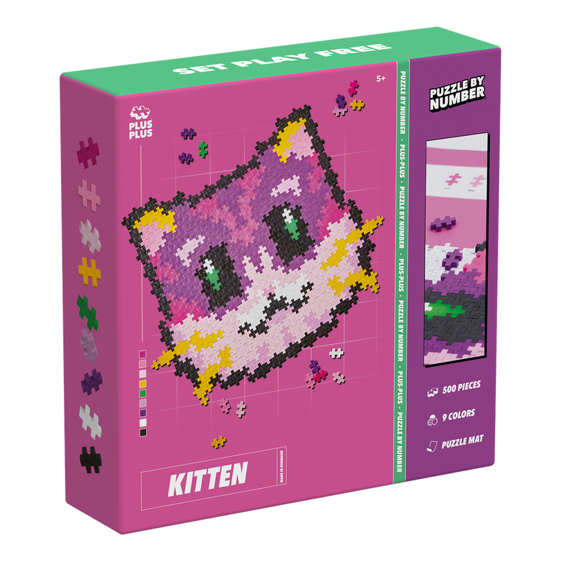 PUZZLE BY NUMBER - KITTEN - 500pcs