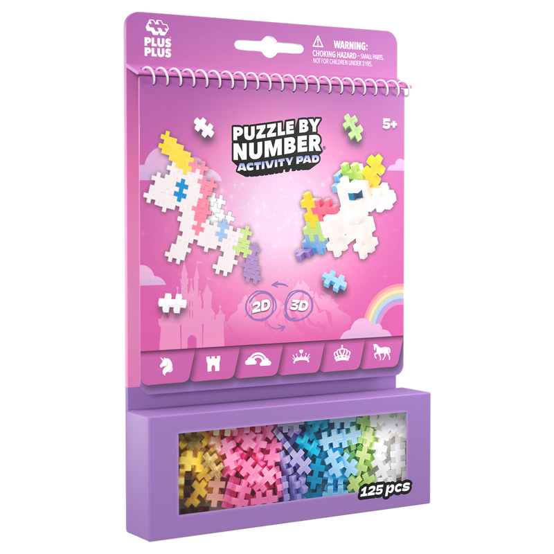PUZZLE BY NUMBER - ACTIVITY PAD - FAIRY TALE - 125pcs