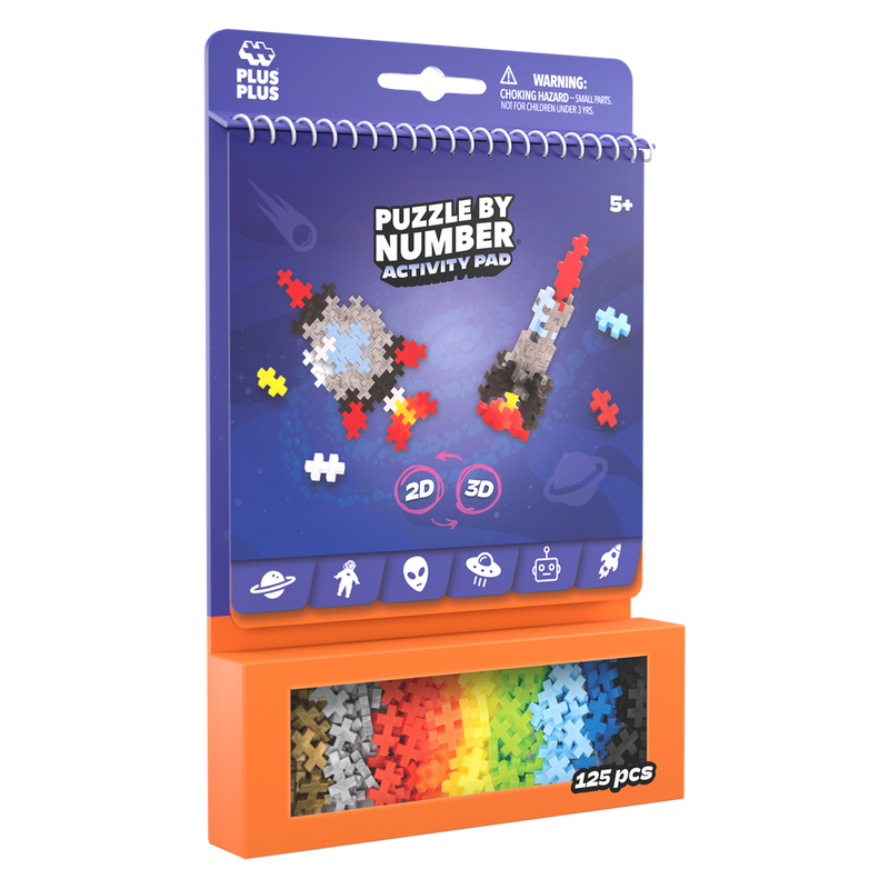 PUZZLE BY NUMBER - ACTIVITY PAD - SPACE -125pcs