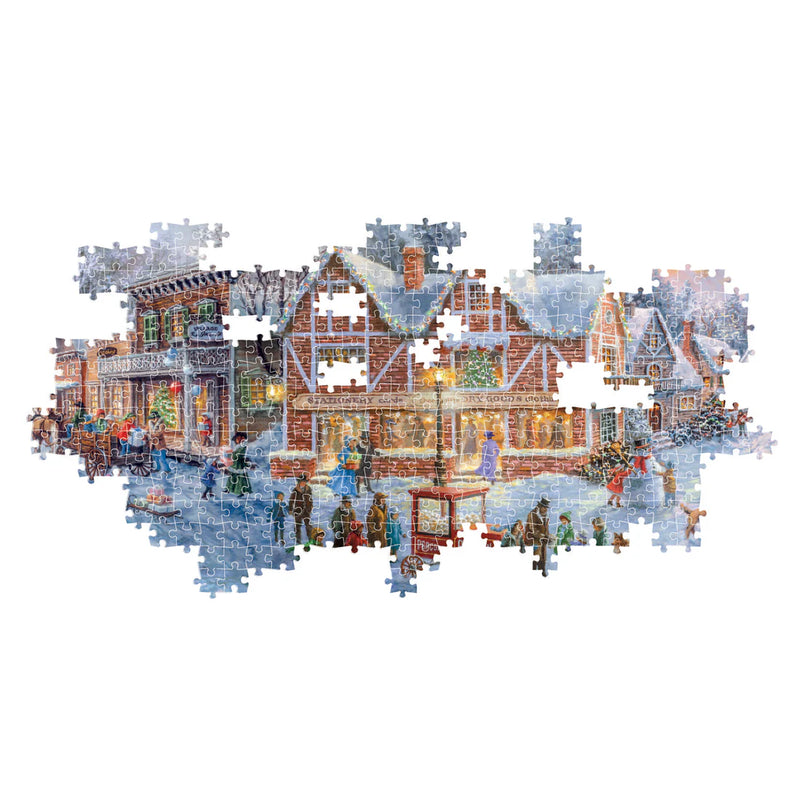 Clementoni - PZ1000: PANORAMA - GETTING READY FOR CHRISTMAS