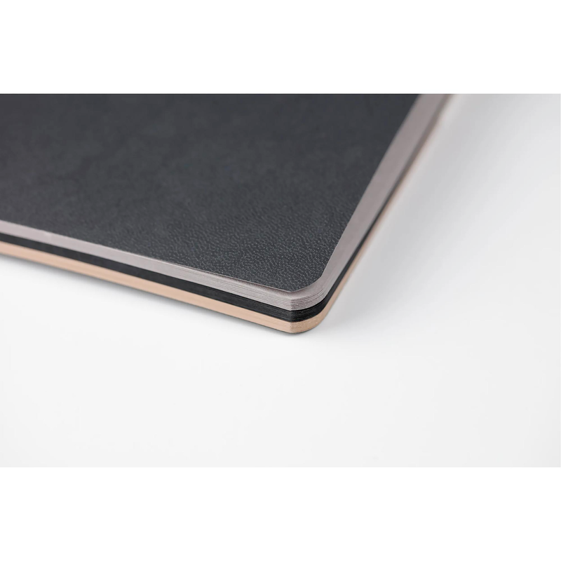 Softcover notebooks NovaTrio: Square 150G assortment (black/beige/grey) 46 Sheets (7.5 x 7.5 in)