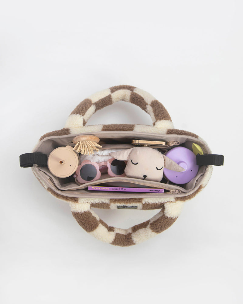 7AM Enfant - Romy Stroller Organizer - Checker Berber