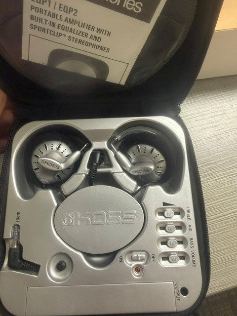 Koss - Stereophones with sport- blue & black-EQP1