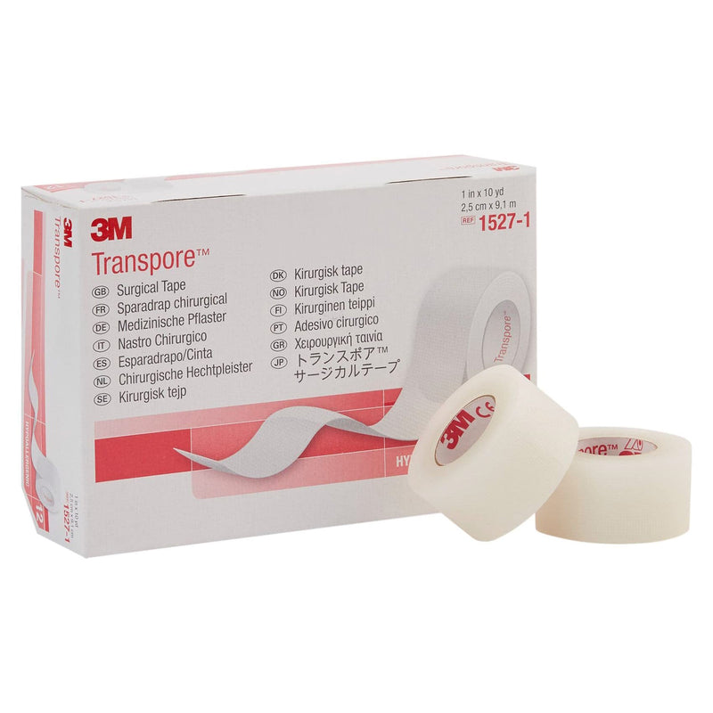 3M Transpore surgical tape 1 inch by 10 yards single roll