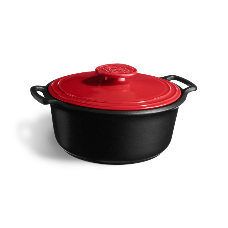 Emile Henry Sublime+ Round Casserole 4L Grand Cru