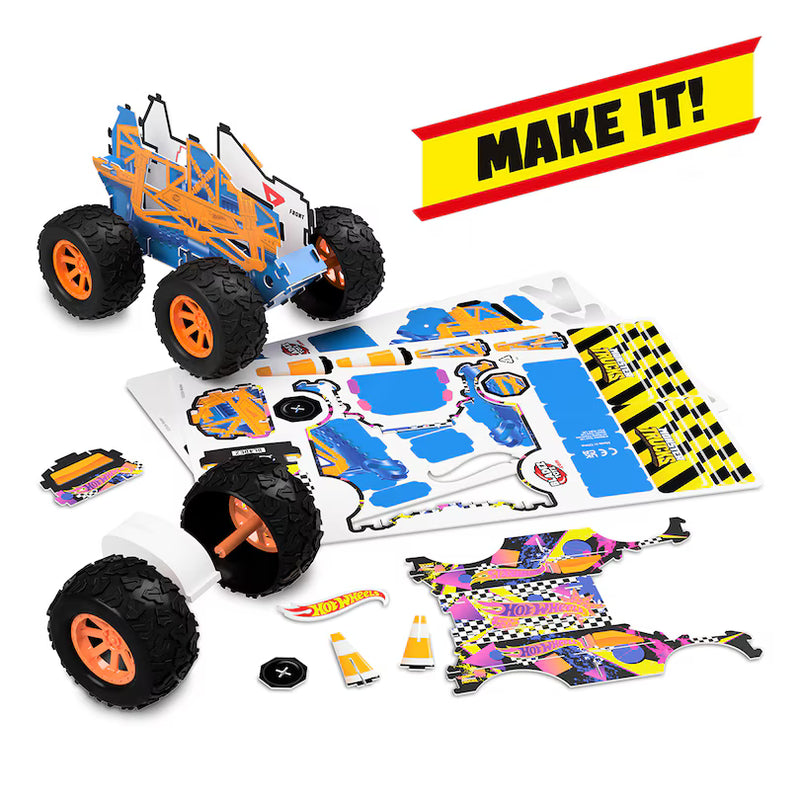 Hot Wheels - MOTOR MAKER KITZ - 4X4 MONSTER TRUCKS KIT