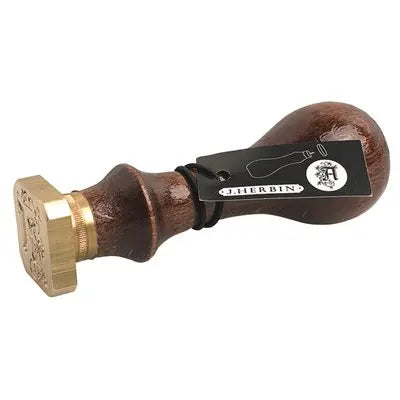 Jacques Herbin - illuminated brass seal - 5 mm - Ancient style - A to Z