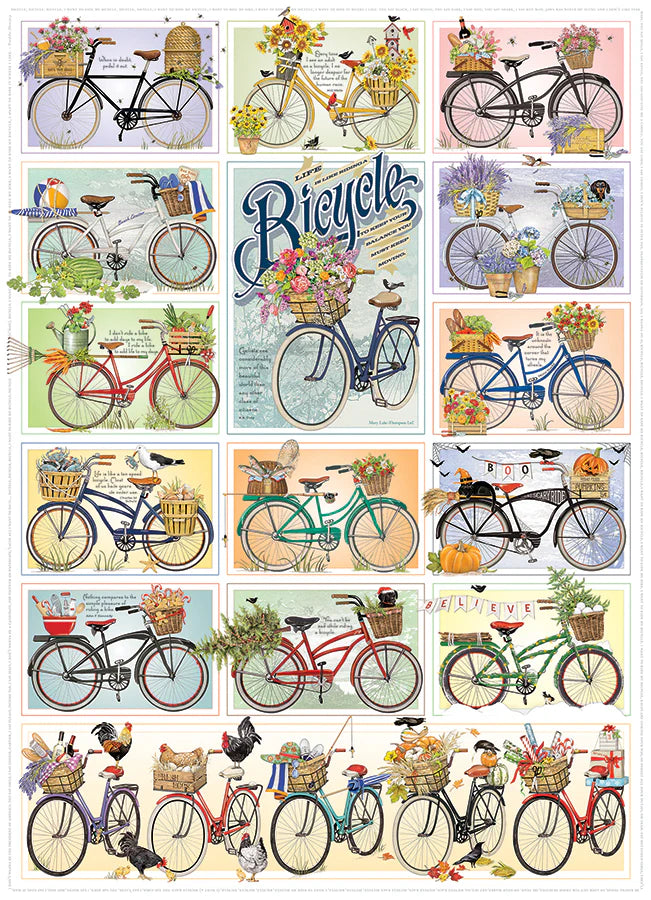 Cobble Hill - Puzzle-1000 Pc Puzzle-Bicycle