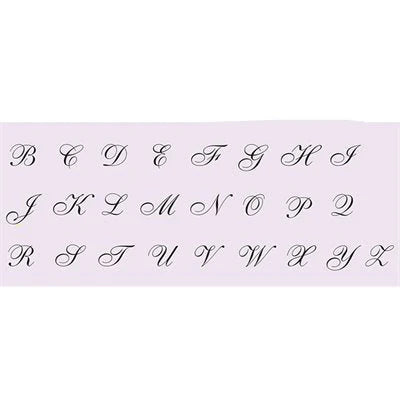 Jacques Herbin - illuminated brass seal - 5 mm - Ancient style - A to Z