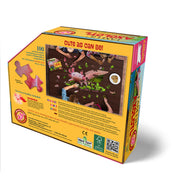 Madd Capp Puzzles – I Am Lil' Axolotl Jigsaw Puzzle | 100 Pieces – back of packaging