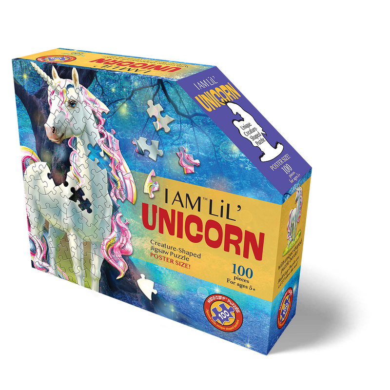 Madd Capp Puzzles – I Am Lil' Unicorn Jigsaw Puzzle | 100 Pieces – front of packaging