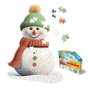 Madd Capp Puzzles – I Am Lil' Snowman Jigsaw Puzzle | 100 Pieces – puzzle and packaging