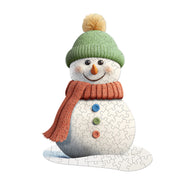 Madd Capp Puzzles – I Am Lil' Snowman Jigsaw Puzzle | 100 Pieces – completed puzzle