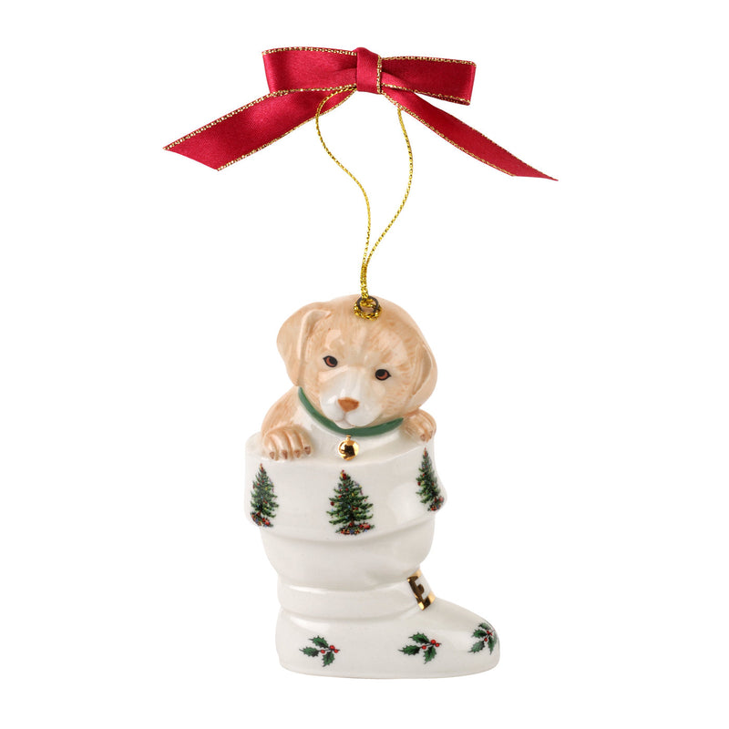 SPODE - XT PUPPY IN BOOT ORNAMENT