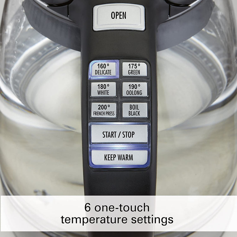 Hamilton Beach 40941C Variable Temperature Glass Kettle