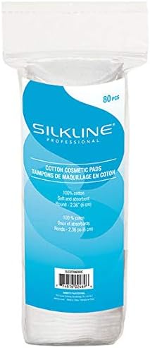 Silkline - Cotton Cosmetic Pads (80 Count) | 2.36 in