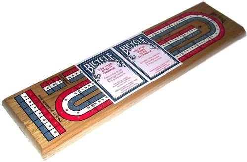 Bicycle - 3-Lane Wood Cribbage Board
