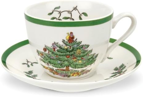 Spode - Christmas Tree - Tea Cup & Saucer 7 oz