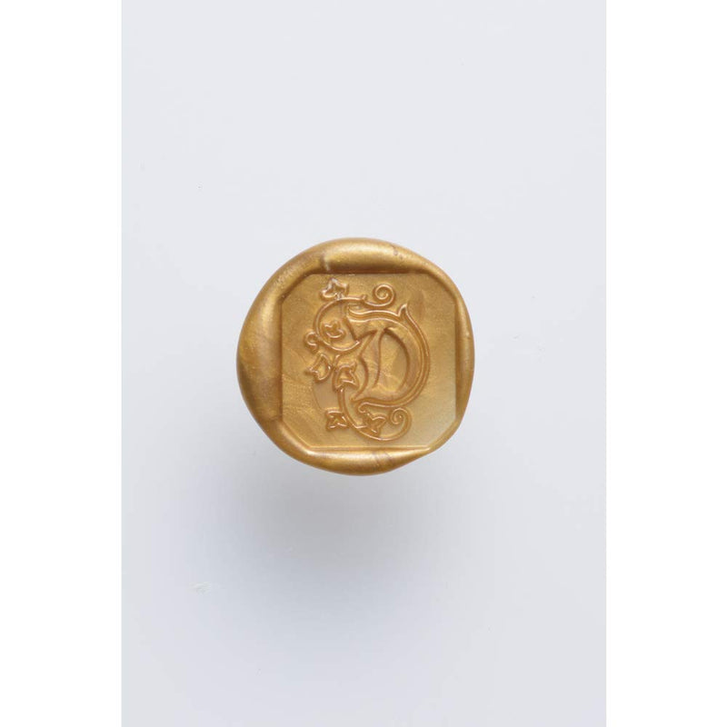 Jacques Herbin - illuminated brass seal - 5 mm - Ancient style - A to Z