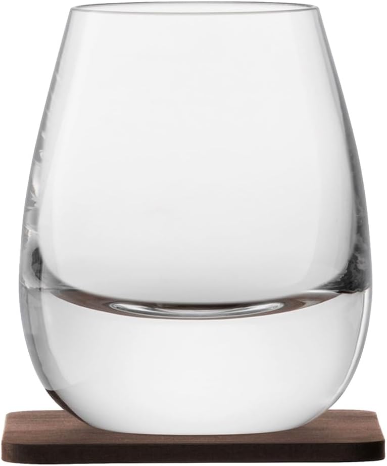 LSA - Whisky Islay - Tumblers with with Walnut Coaster (Set of 2) | 250 mL