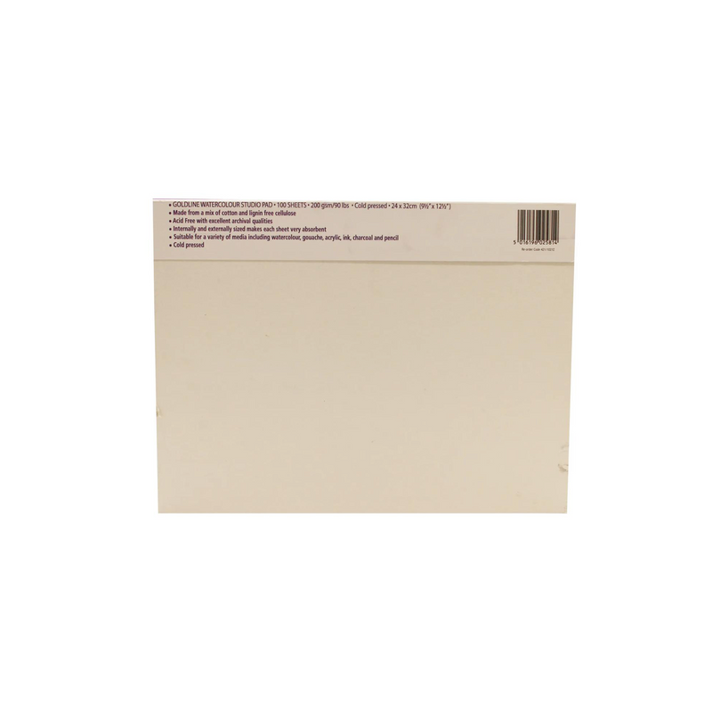 Watercolour Glued Pad Goldline Studio 200G 100 sheets (9.45 x 12.6 in)