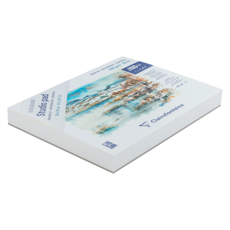 Watercolour Glued Pad Goldline Studio 200G 100 sheets (9.45 x 12.6 in)