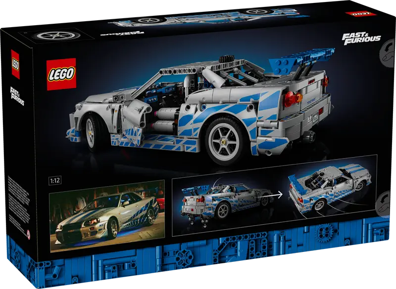 LEGO - 42210 - TECHNIC - 2 Fast 2 Furious Nissan Skyline GT-R (R34) Car - 1410pcs