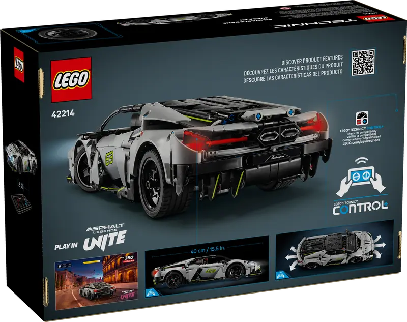 LEGO - 42214 - TECHNIC - Lamborghini Revuelto Super Sports Car - 1135pcs