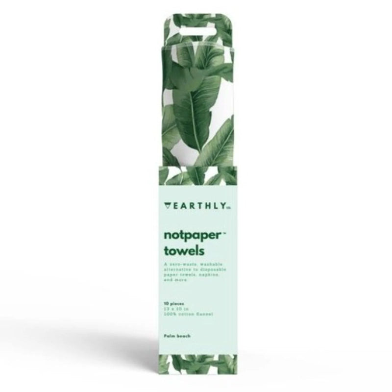 EARTHLY CO - Reusable Paper Towel 10/PK Palm Beach