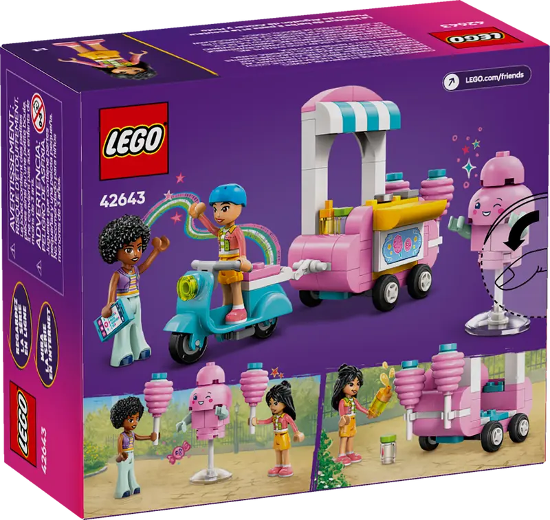 LEGO - 42643 - FRIENDS - Cotton Candy Stand and Scooter - 110pcs
