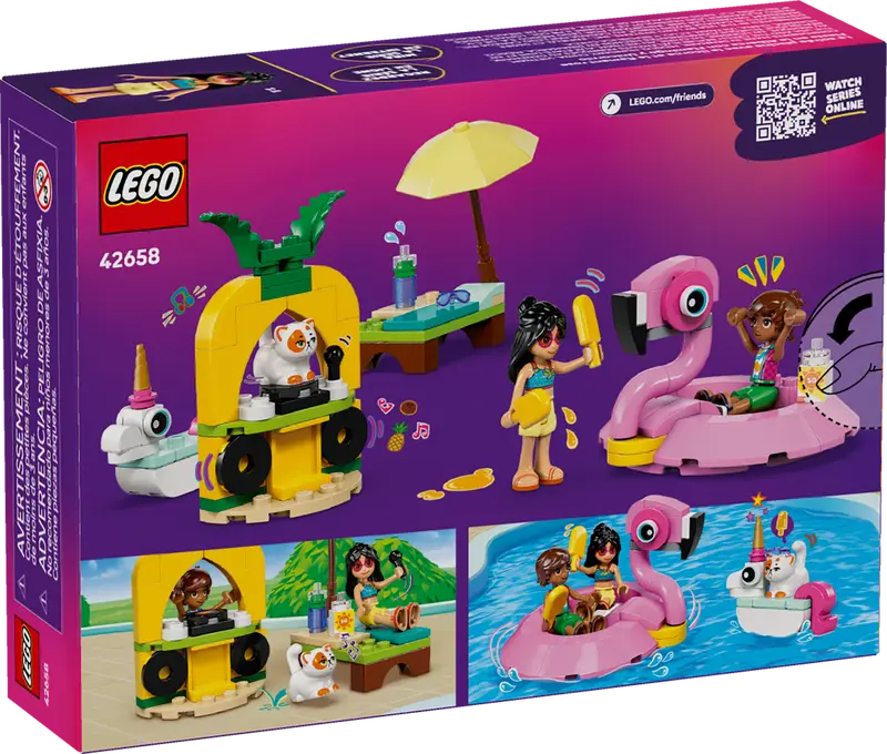 LEGO - 42658 - FRIENDS - Unicorn & Flamingo Pool Party - 99pcs