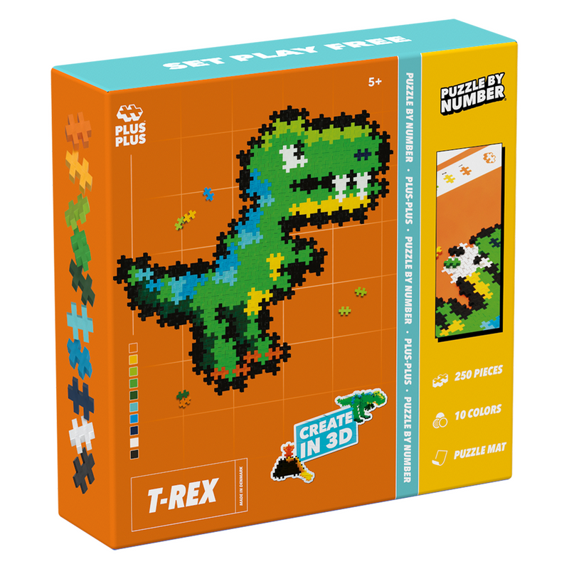 PUZZLE BY NUMBER - T-REX - 250pcs