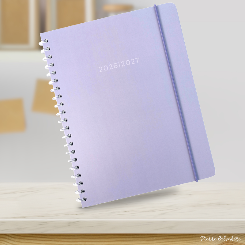 ACADEMIC AGENDA 2026-2027- LARGE 1W/2P- PASTEL PURPLE