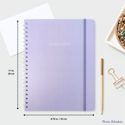 ACADEMIC AGENDA 2026-2027- LARGE 1W/2P- PASTEL PURPLE