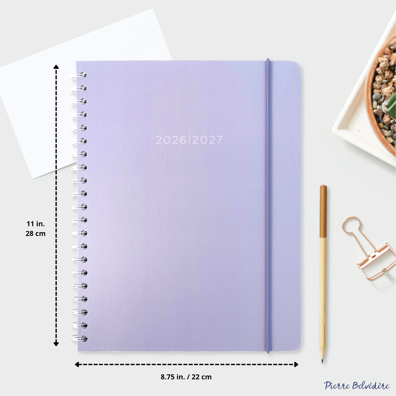 ACADEMIC AGENDA 2026-2027- LARGE 1W/2P- PASTEL PURPLE