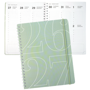 ACADEMIC AGENDA 2026-2027- LARGE 1W/2P- SAGE GREEN