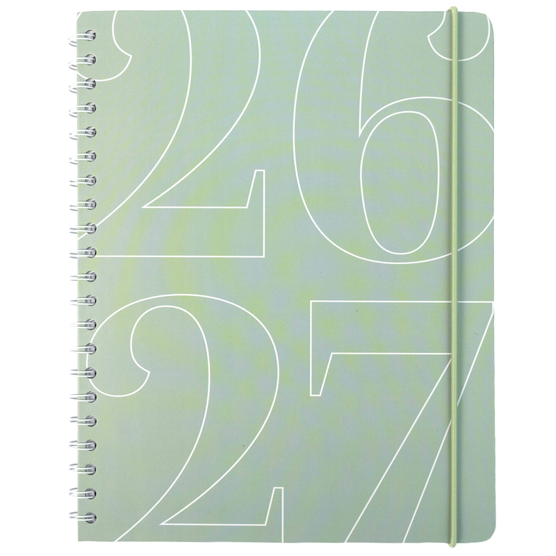 ACADEMIC AGENDA 2026-2027- LARGE 1W/2P- SAGE GREEN