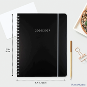 ACADEMIC AGENDA 2026-2027- LARGE 1W/2P- BLACK