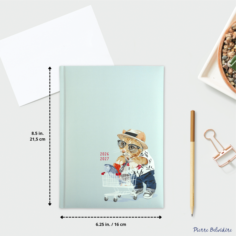 ACADEMIC AGENDA 2026-2027- MEDIUM 1W/2P- CHIC CAT