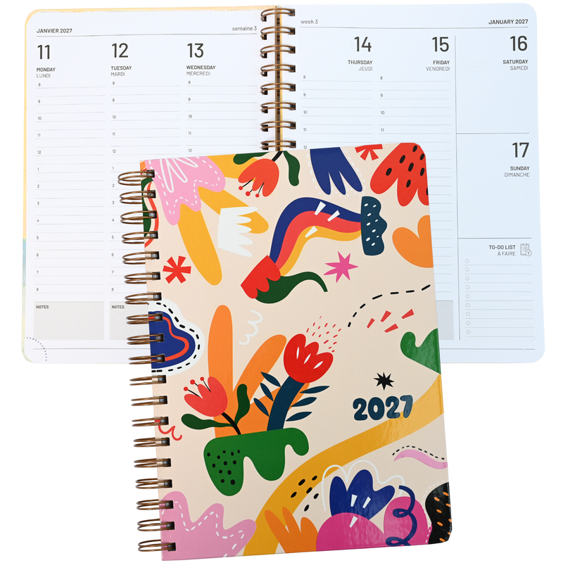 Pierre Belvedere - Annual Agenda 2027- Medium- 1 W/2P- Happy Chaos