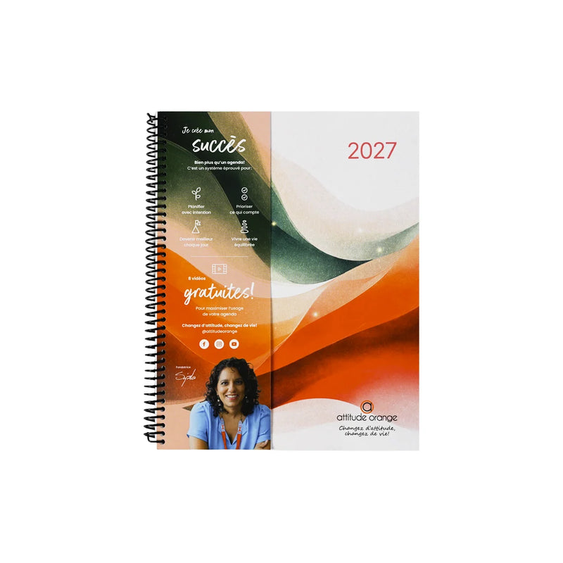 Pierre Belvédère - Attitude 2027 Agenda - Orange | French Edition