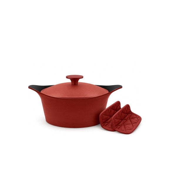 Cookut - The Incredible Cocotte 20 cm (Serves 1-4) Passion, Includes Knob and Handles