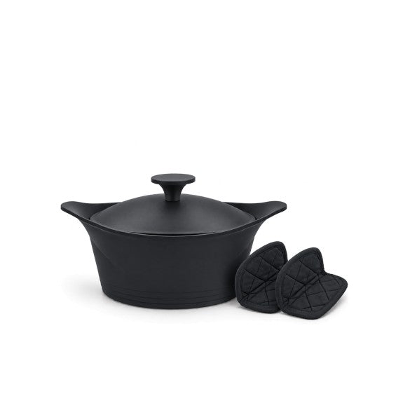 Cookut - The Incredible Cocotte 20 cm (Serves 1-4) Graphite, Includes Knob and Handles